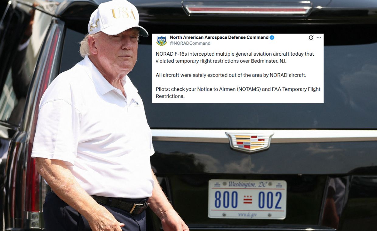 Incydent nad polem golfowym Trumpa: F-16 w akcji, FAA śledztwo i tajemniczy Marine One