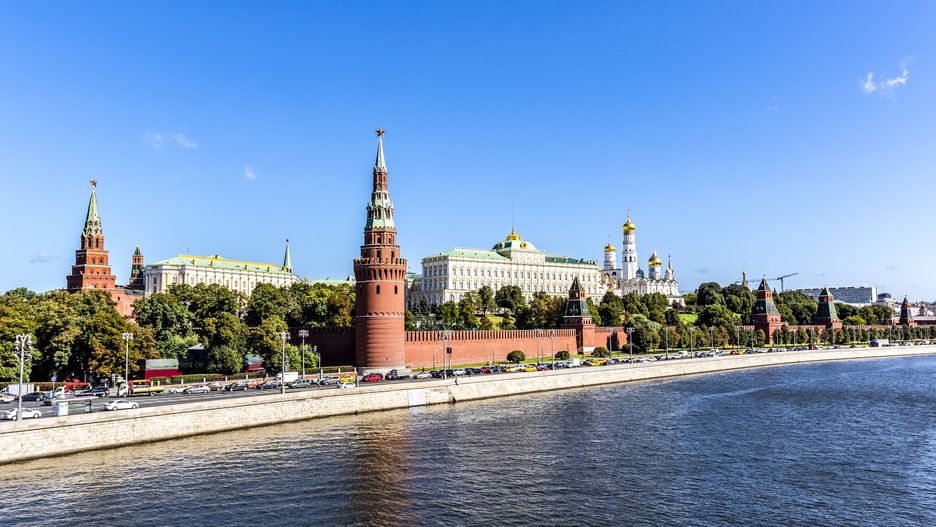 Widok na Kreml  w Moskwie