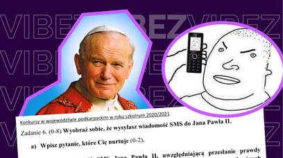"Cze papaj, czy lubisz kremówki?". Uczniowie na konkursie mieli napisać SMS-a do Jana Pawła II 🤡