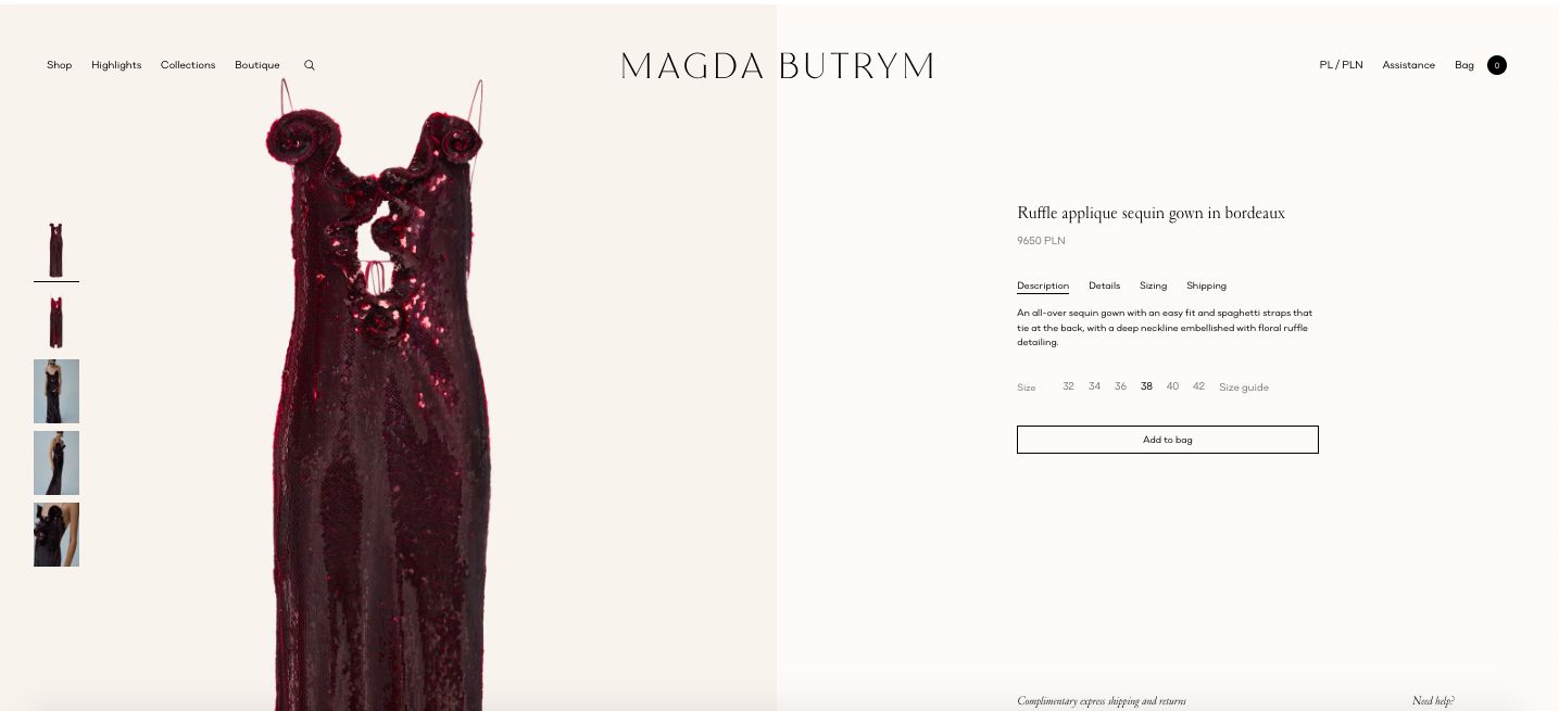 Suknia Magdy Butrym