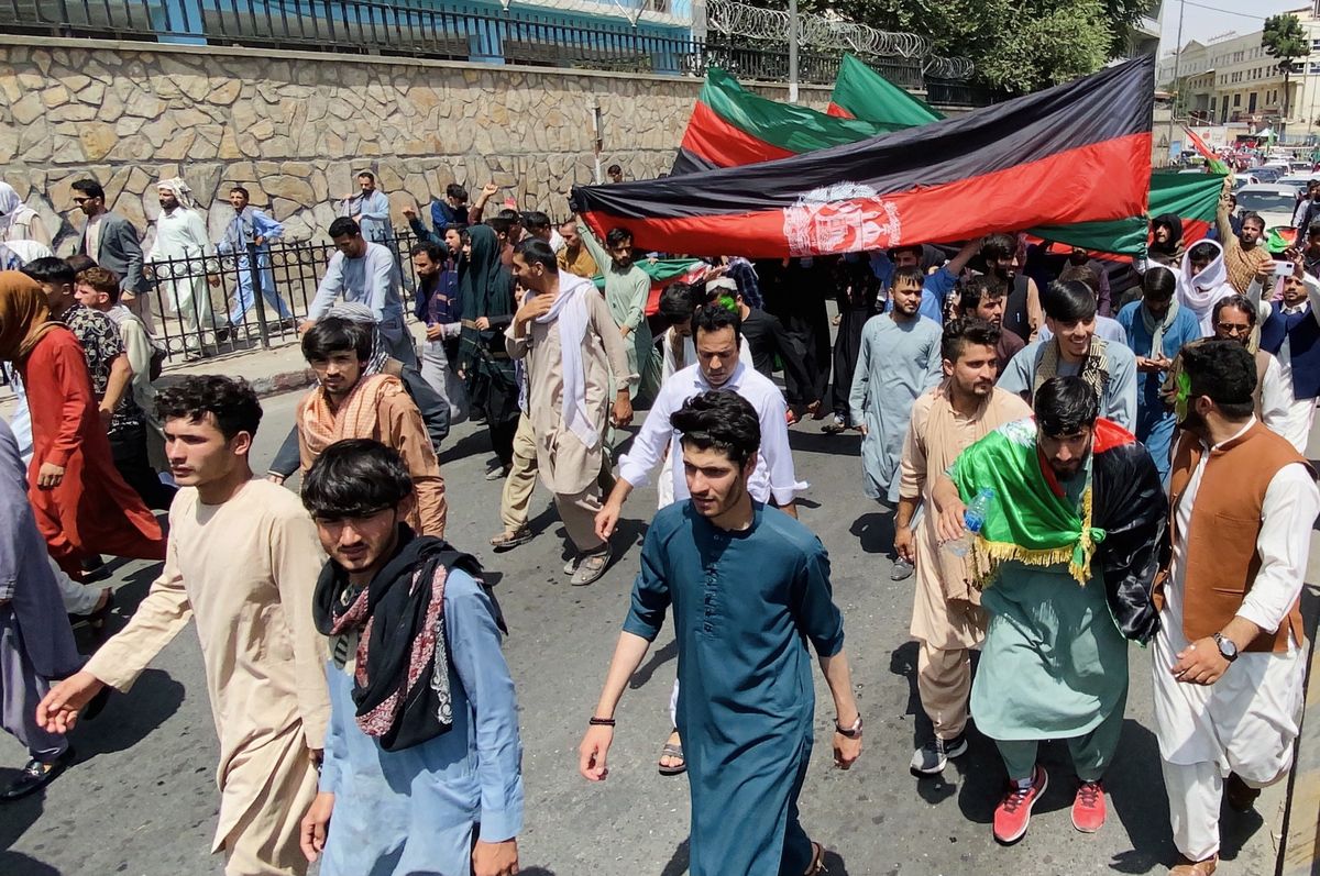 Afganistan. Protesty przeciwko władzy talibów 