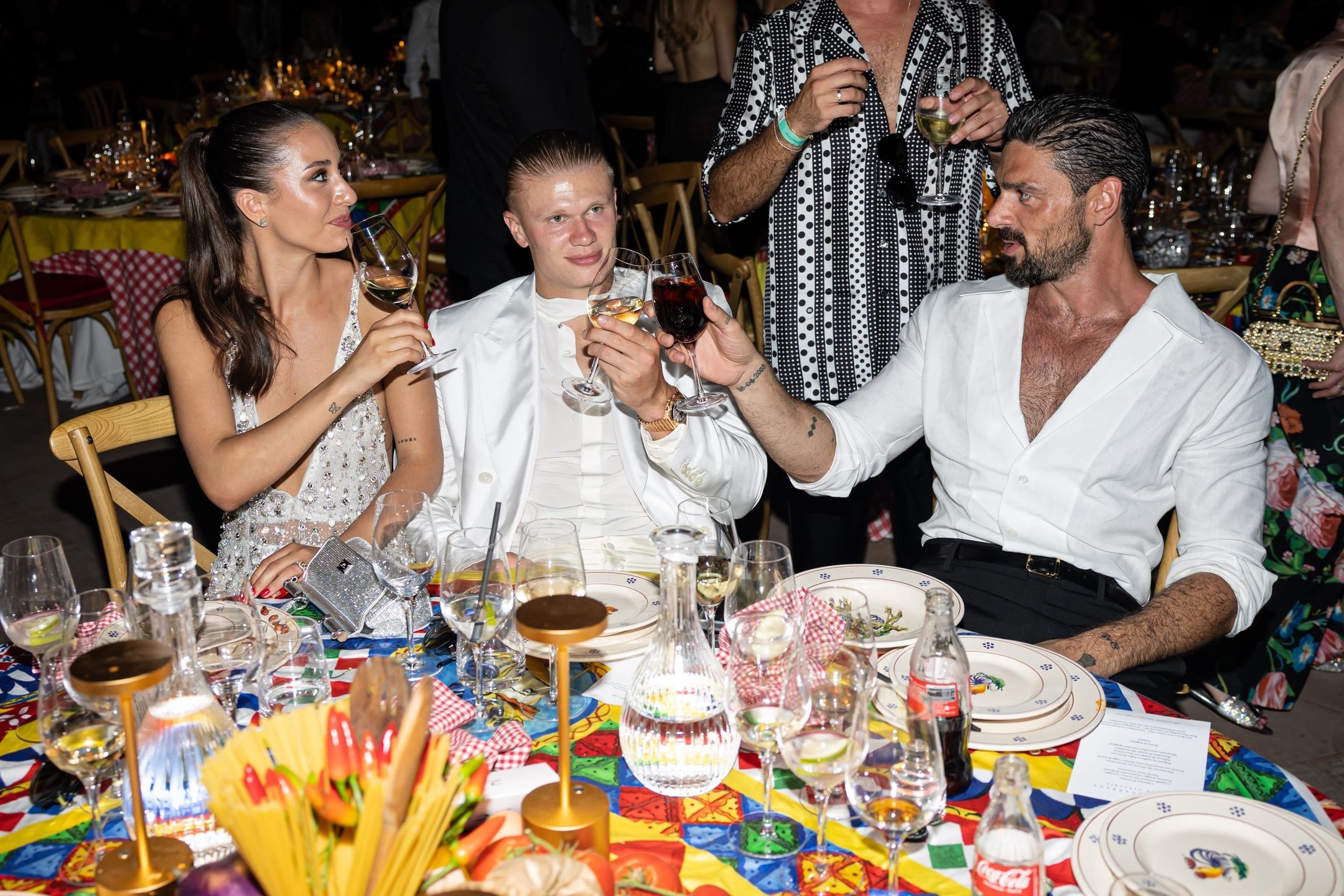 Erling Haaland, Isabel Haugseng Johansen i Michele Morrone