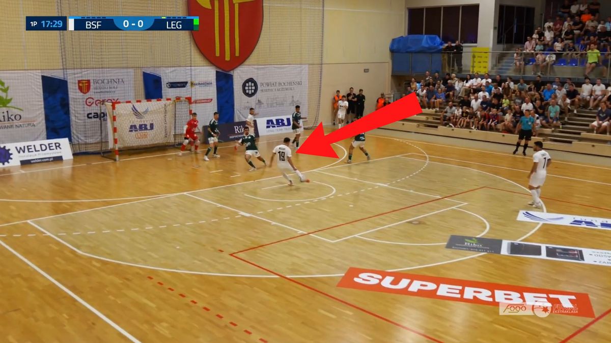 YouTube / Futsal Ekstraklasa / Grad goli w meczu Legii