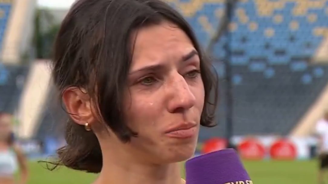 Zdjęcie okładkowe artykułu: Twitter / TVP Sport / Na zdjęciu: Anna Kiełbasińska zalała się łzami