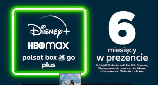 Plus zaoferuje dostęp do Disney+, HBO Max i Polsat Box Go Plus w cenie 49,99 zł miesięcznie