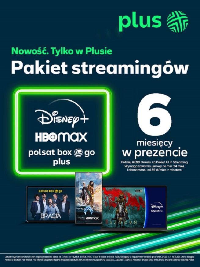 Plus zaoferuje dostęp do Disney+, HBO Max i Polsat Box Go Plus w cenie ...