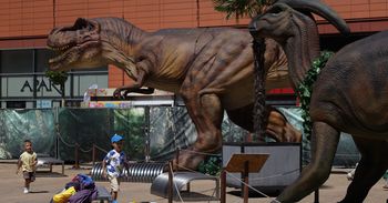 Wystawa dinozaurów w Millenium Hall w Rzeszowie. Atrakcja dla dzieci