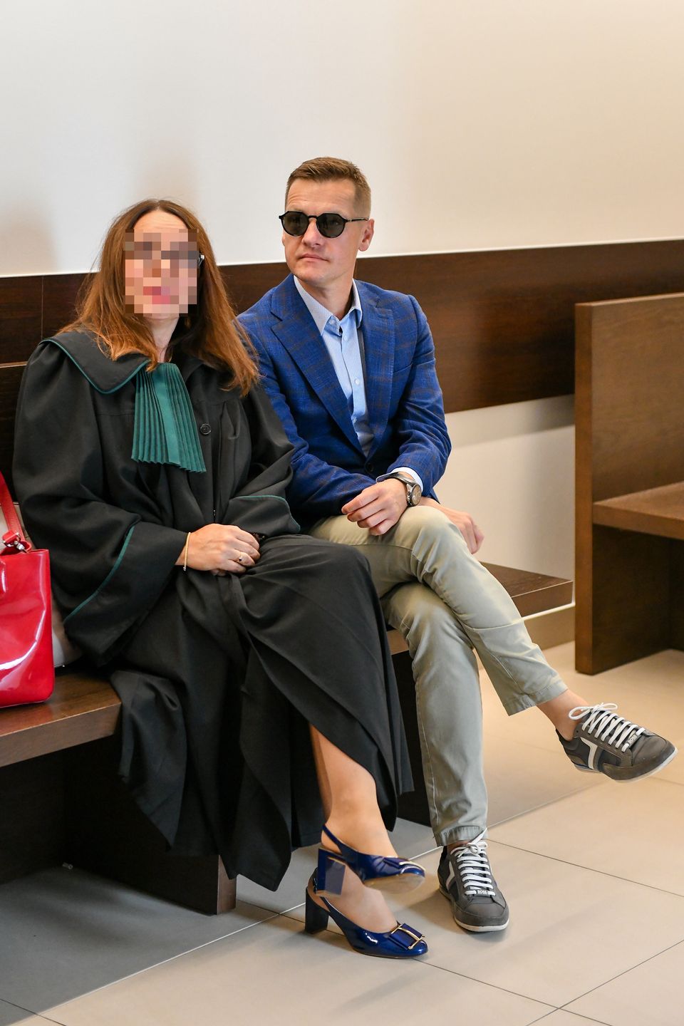 Marcin Mroczek i Marlena Muranowicz w sądzie