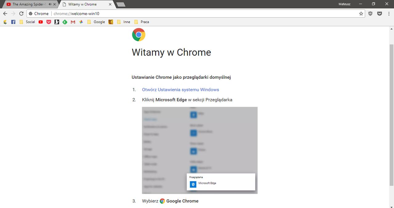 W wersji angielskiej tytuł brzmi Get To Chrome Faster