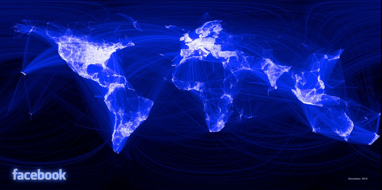 Zaprezentowany przez Facebooka w 2010 roku "social graph" to jedna z największych tego rodzaju wizualizacja danych