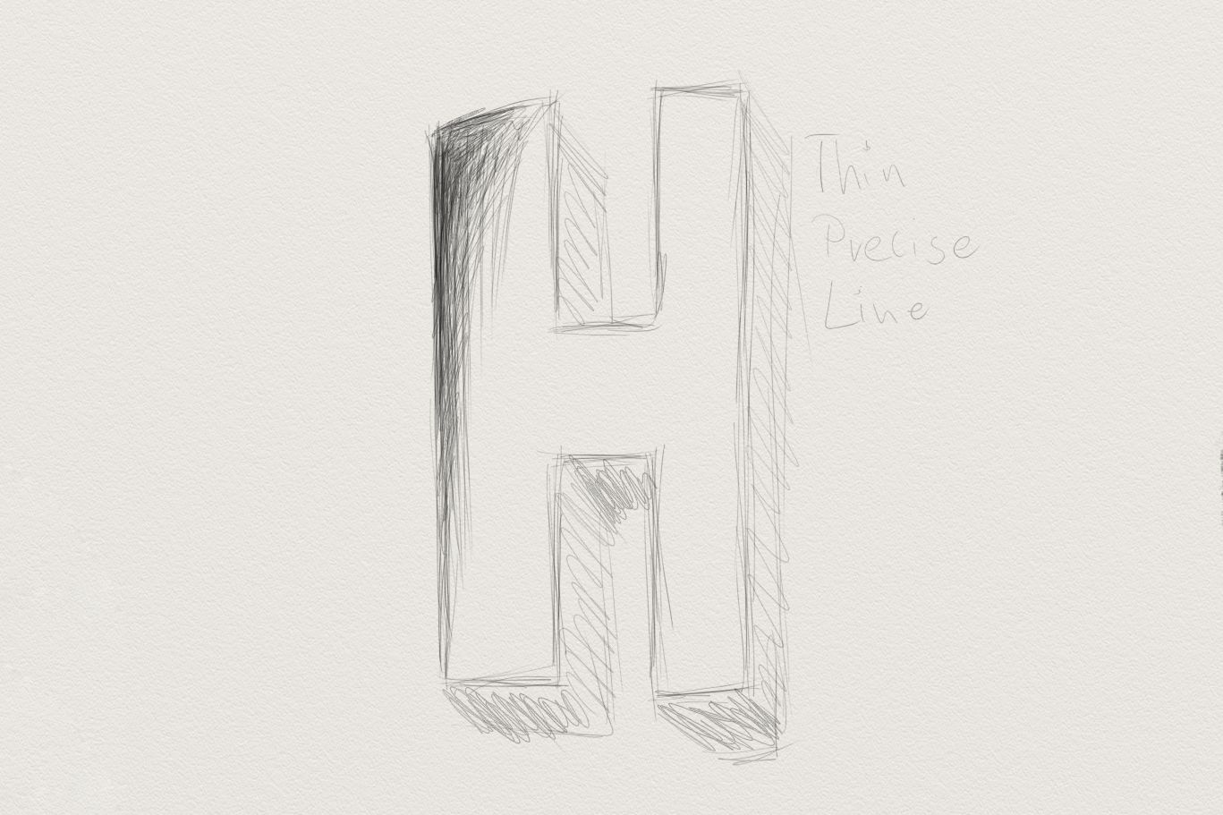 ArtRage, ołówek „Thin precise line”