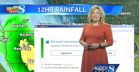 Microsoft w najwyższej formie: komunikat o Windowsie 10 przesłonił prognozę pogody