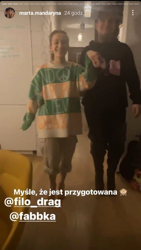 Mandaryna - przygotowania do studniówki Fabienne