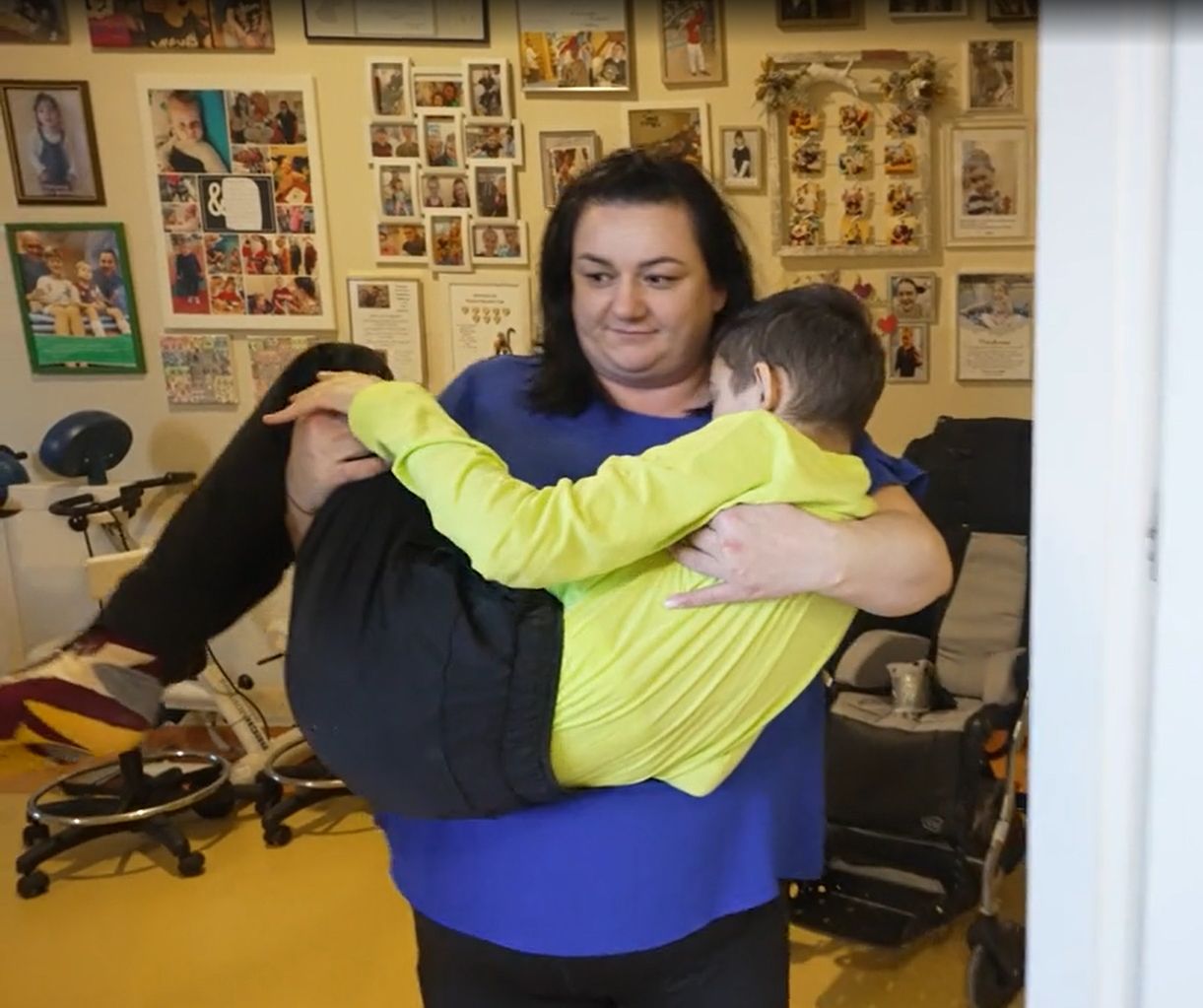 Jacek z mamą w Budziku