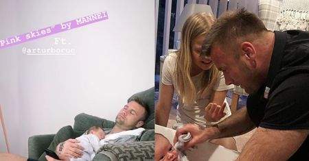 Artur Boruc jako wzorowy tata - kąpie i usypia małego Noah (FOTO)