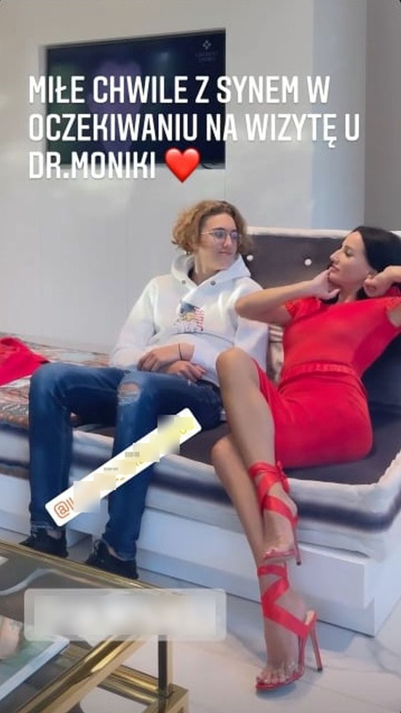 Justyna Steczkowska z synem Stanisławem