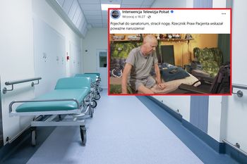 Pojechał do sanatorium, stracił nogę. "Ma prawo boleć"