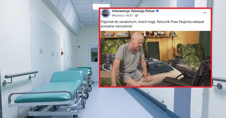 Pojechał do sanatorium, stracił nogę. "Ma prawo boleć"
