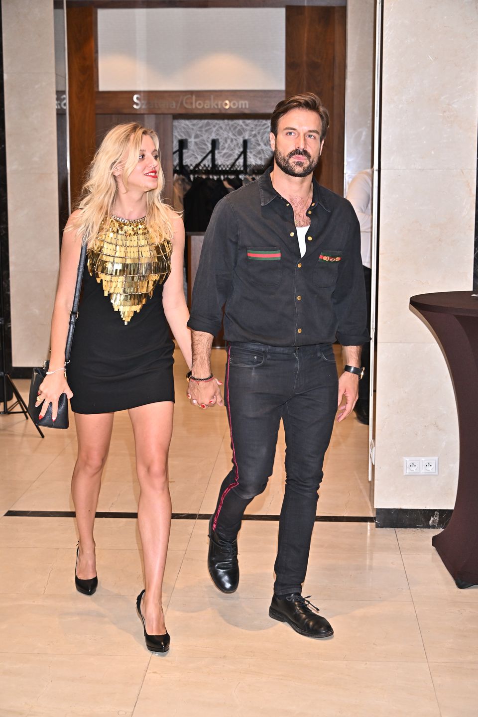 Piotr Stramowski z partnerką