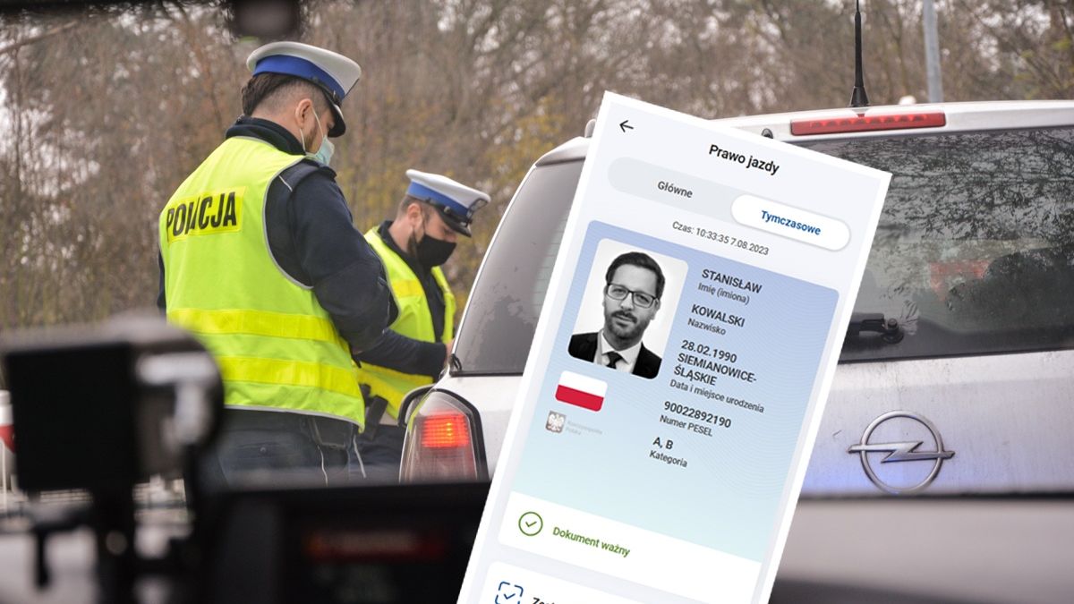 Tymczasowe elektroniczne prawo jazdy
