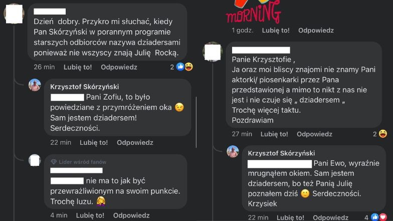 Widzowie oburzeni słowami Krzysztofa Skórzyńskiego w "DDTVN"