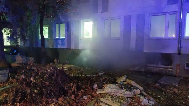 Pożar w szpitalu MSWiA przy ul. Grenadierów w Lublinie