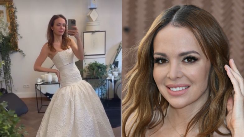 Anna Wendzikowska prezentuje przymiarki sukni ślubnych