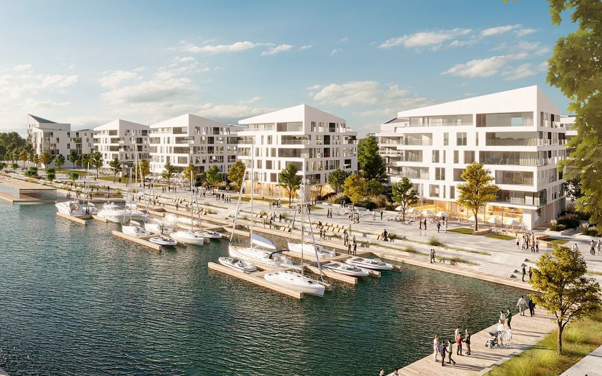 Jedna z wizualizacji osiedla, które może powstać w porcie