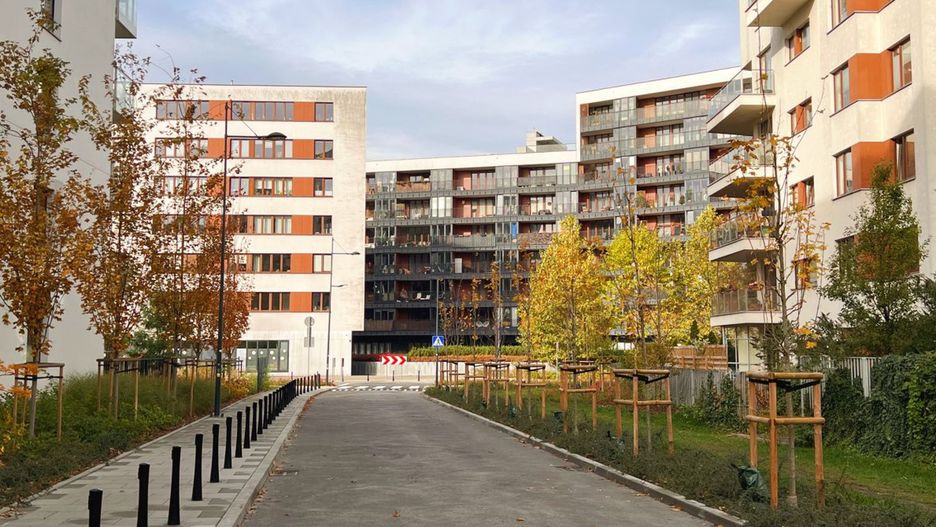 Hübnera bez miejsc postojowych. Źródło: Dom Development