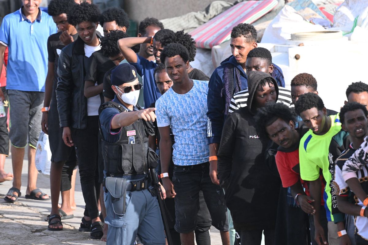 Imigranci na Lampedusie