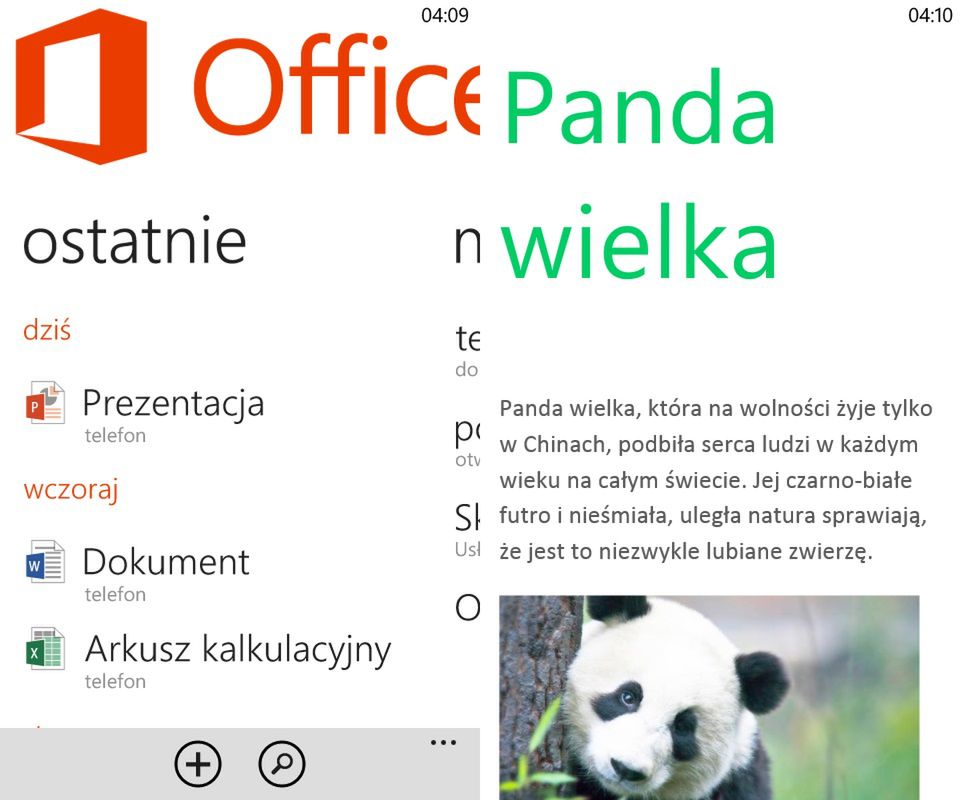 Office na Windows Phone 8 (fot. wł.)