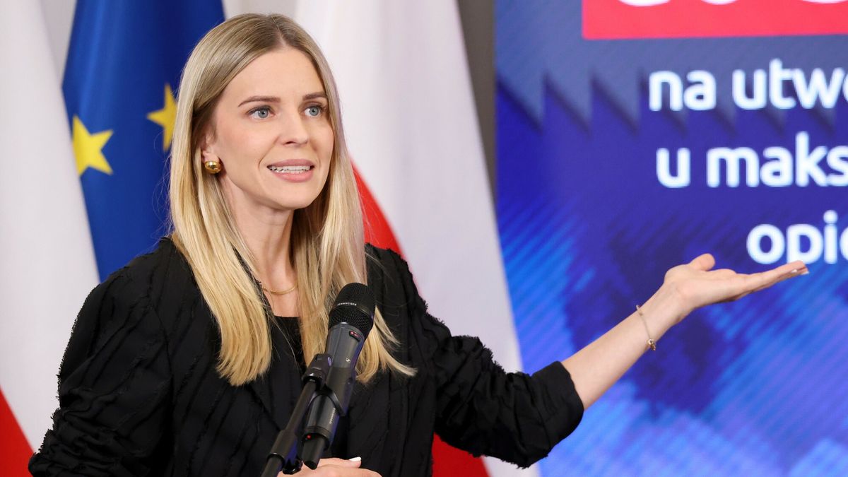 Ministerstwo Rodziny o pomocy dla gmin bez ??obk�w
Fot. Anita Walczewska/East News, Warszawa, 25.07.2024.  Konferencja prasowa wiceministry rodziny, pracy i polityki spolecznej Aleksandry Gajewskiej (n/z) nt. nowego programu dla gmin bez opieki zlobkowej w ramach Aktywnego Malucha ? "Pierwszy Dzienny Opiekun w Gminie".
Anita Walczewska