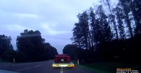Ferrari Testarossa na polskich drogach