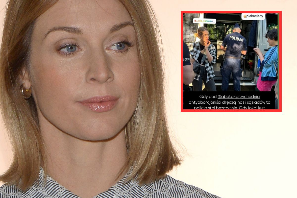 Oblali kwasem klinikę aborcyjną. Julia Kamińska weszła w sprzeczkę z policjantem