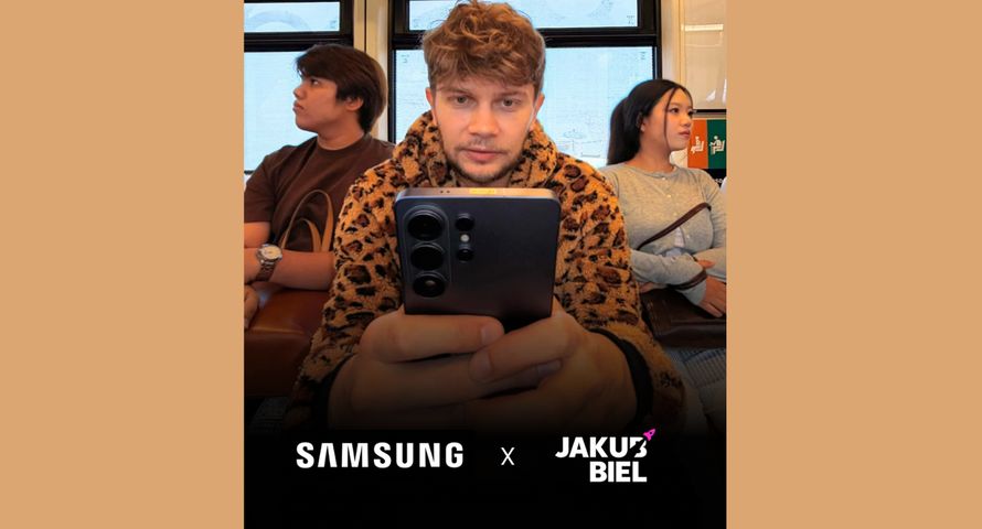 Jakub Biel reklamuje Samsunga