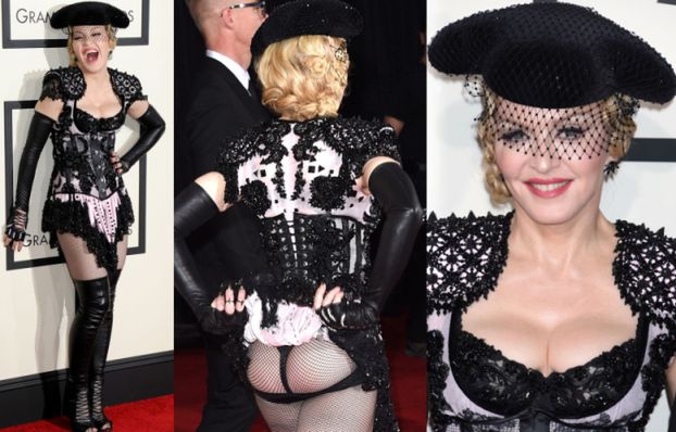 Madonna POKAZUJE POŚLADKI na rozdaniu Grammy! (ZDJĘCIA)