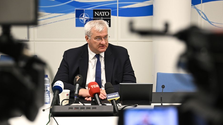 Ukrainian Foreign Ministers Hold Press Conferences After NATO Council in Brussels
Andrii Sybiha , Foreign Minister of Ukraina speaks during a press conference at NATO headquarters in Brussels, Belgium, on 4.04.2025, following the conclusion of the North Atlantic Council meeting, where ministers discussed alliance unity and continued support for Ukraine. PAP/Wiktor D�bkowski
Wiktor D�bkowski
Ukrainian Foreign Ministers Hold Press Conferences After NATO