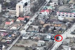 Rosjanie ostrzelali rowerzystę w Buczy. Nagranie z drona trafiło do sieci