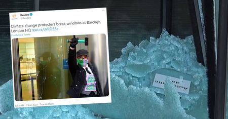 Aktywiści klimatyczni uderzyli w giganta. Wybite szyby w banku w Londynie