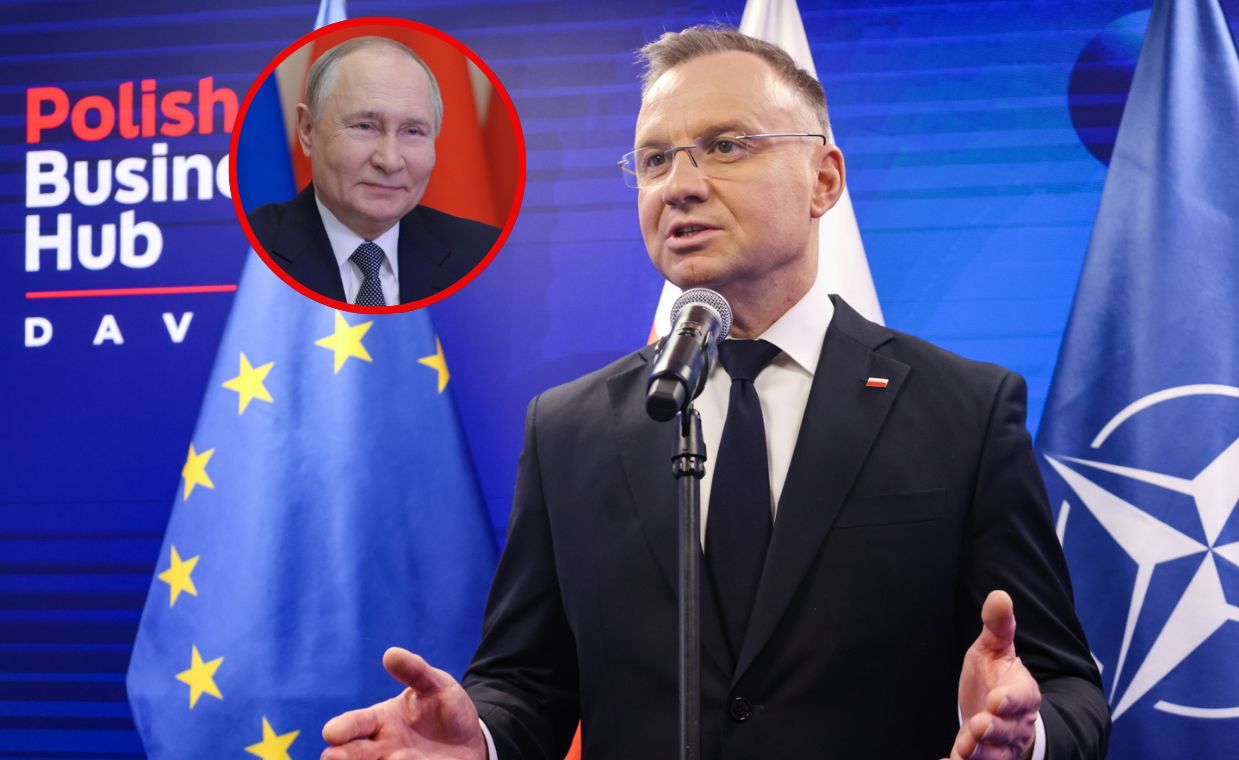 Duda w Davos. "Putin powinien prosić o rozmowy pokojowe"