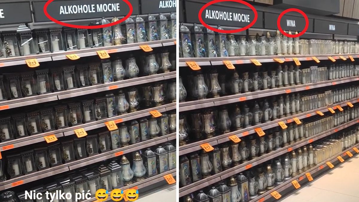 Biedronka zastąpiła alkohol zniczami