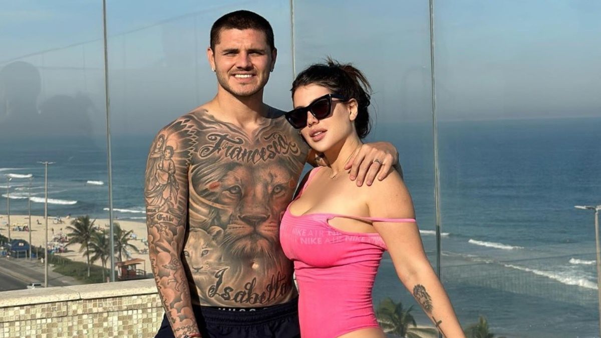 Mauro Icardi i Wanda Nara w Rio de Janeiro
