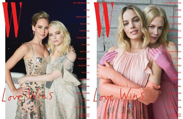 Kidman, Lawrence i Stone na okładkach "W Magazine"