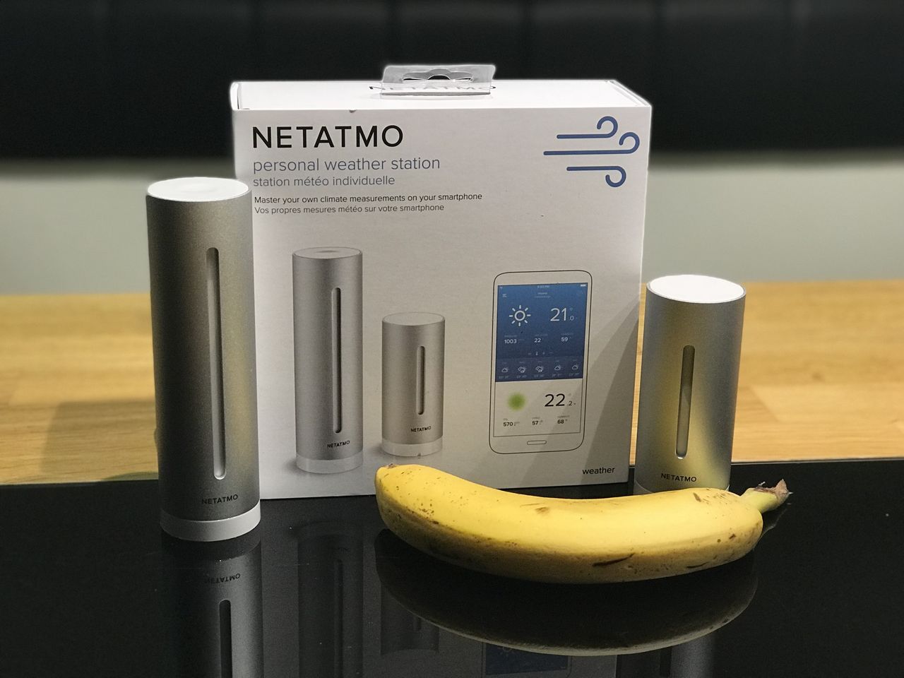 Netatmo Personal Weather Station. Banan dla skali