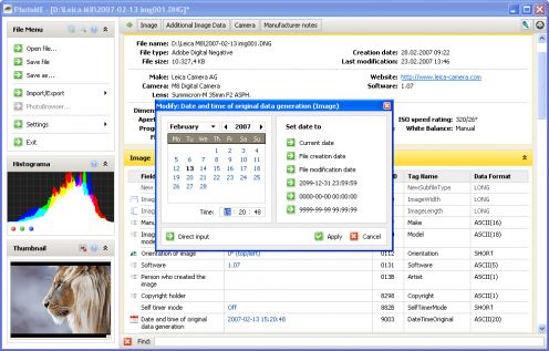 PhotoMe - edycja i podgląd wszelkich metadanych (Windows) 1