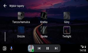 Wybór tapety w Androidzie Auto