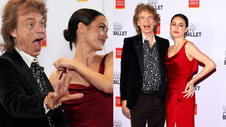 Mick Jagger i MŁODSZA O 44 lata ukochana na ściance