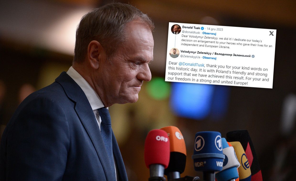 Tusk napisał: "zrobiliśmy to". Natychmiastowa reakcja Zełenskiego