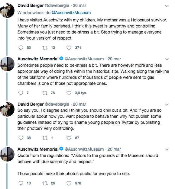 Zdjęcia na torach do Auschwitz. Muzeum stawia zwiedzających przed sądem internetu 3