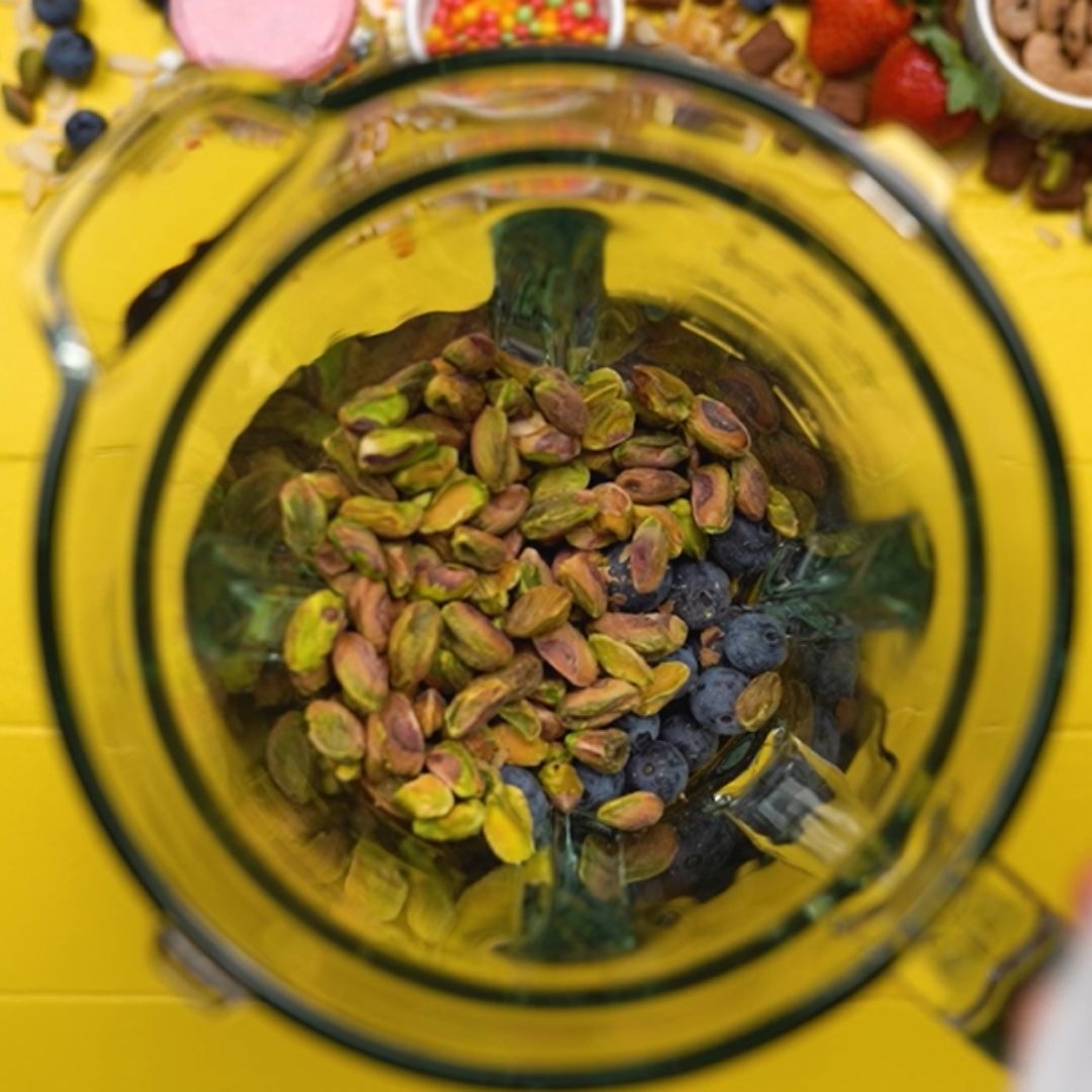 In the second mix, among other things, are pistachios.